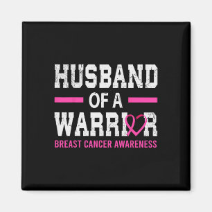 Proud Husnd Of A Breast Cancer Warrior Support Squ Magnet