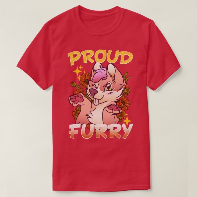 Proud I Furries Cosplay Fandom 17 T-Shirt (Design Front)