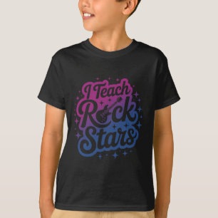 Proud I Teach Rock Stars Teacher Bynd Camp Choir I T-Shirt
