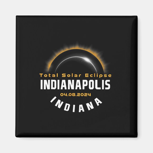 Proud Indianapolis Indiana Total Solar Eclipse 202 Magnet (Front)