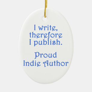 Proud Indie Author Ceramic Tree Decoration