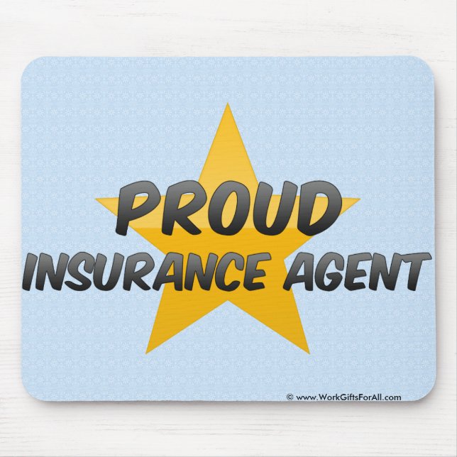 Proud Insurance Agent Mouse Mat (Front)