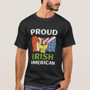 Proud Irish American Family Ireland Roots Us Usa A T-Shirt