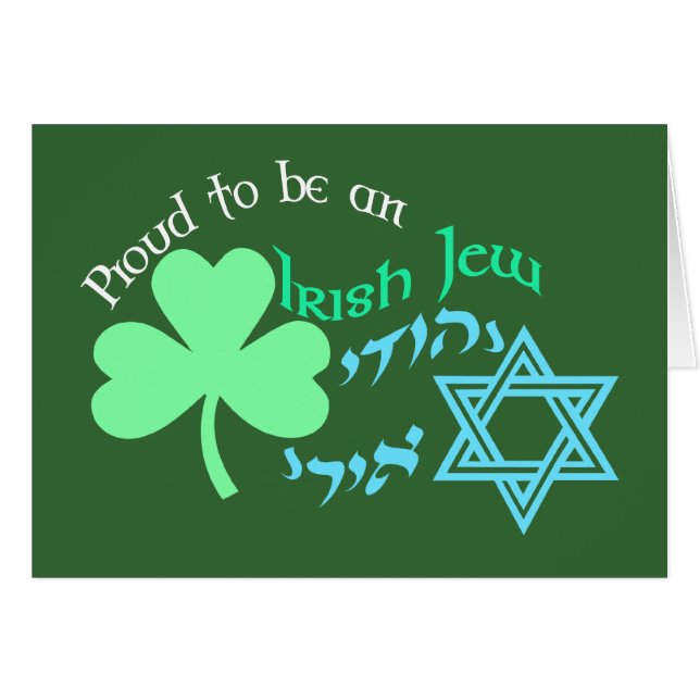 Proud Irish Jew Cards (Front Horizontal)