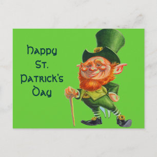PROUD IRISH LEPRECHAUN postcard