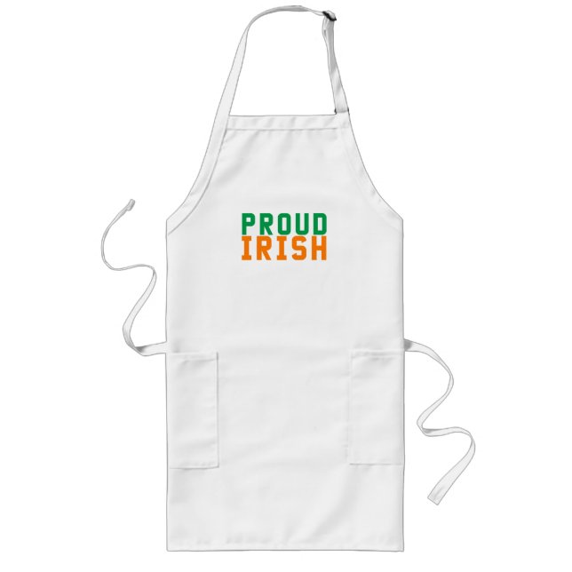 Proud Irish  Long Apron (Front)