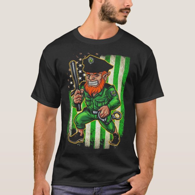 Proud Irish Police t shirt (Front)