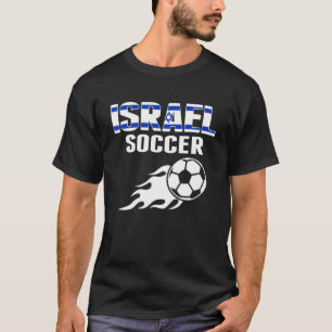 Proud Israel Soccer Fans Jersey Israeli Football L T-Shirt