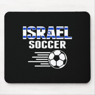 Proud Israel Soccer Fans Jersey - Support Israeli Mouse Mat