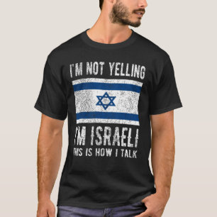 Proud Israeli Heritage Israel Roots Israeli Flag T-Shirt
