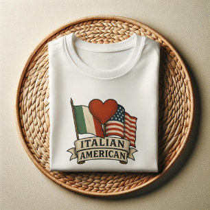 Proud Italian American Shirt Dual Heritage Flags