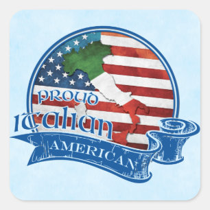 Proud Italian American Sticker Set