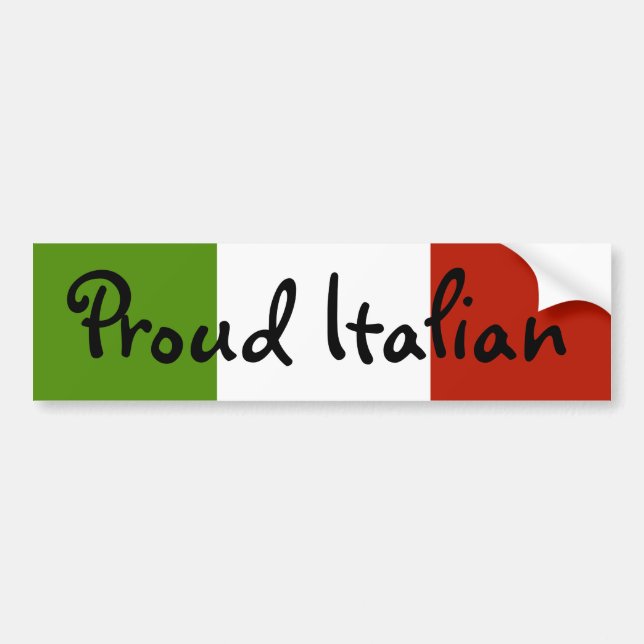 Proud Italian Bumper Sticker (Front)