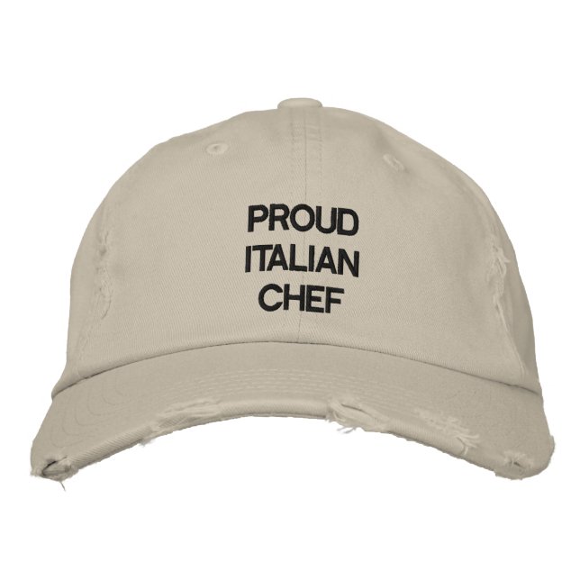 "PROUD ITALIAN CHEF" HAT (Front)
