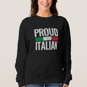 Proud Italian Italia Vintage Italy Flag Sweatshirt