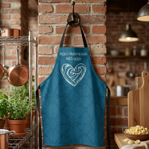 Proud Italian Mum And Pasta Queen Culinary Power Apron