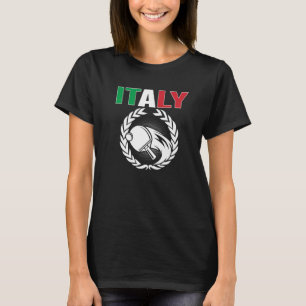 Proud Italy Table Tennis  Italian Ping Pong Suppor T-Shirt