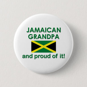 Proud Jamaican Grandpa 6 Cm Round Badge