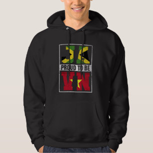 Proud Jamaican Vietnamese Mix Jamaica and Vietnam Hoodie