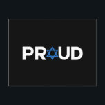 Proud Jewish Hebrew Holiday Proud Jew Religious  Postcard<br><div class="desc">Proud Jewish Hebrew Holiday Proud Jew Religious</div>