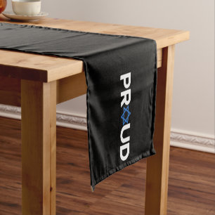 Proud Jewish Hebrew Holiday Proud Jew Religious Short Table Runner