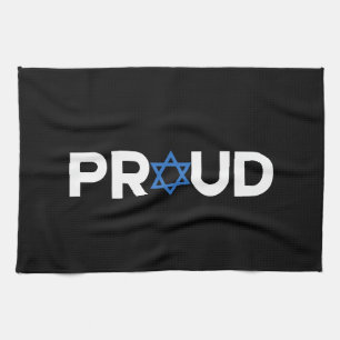 Proud Jewish Hebrew Holiday Proud Jew Religious  Tea Towel
