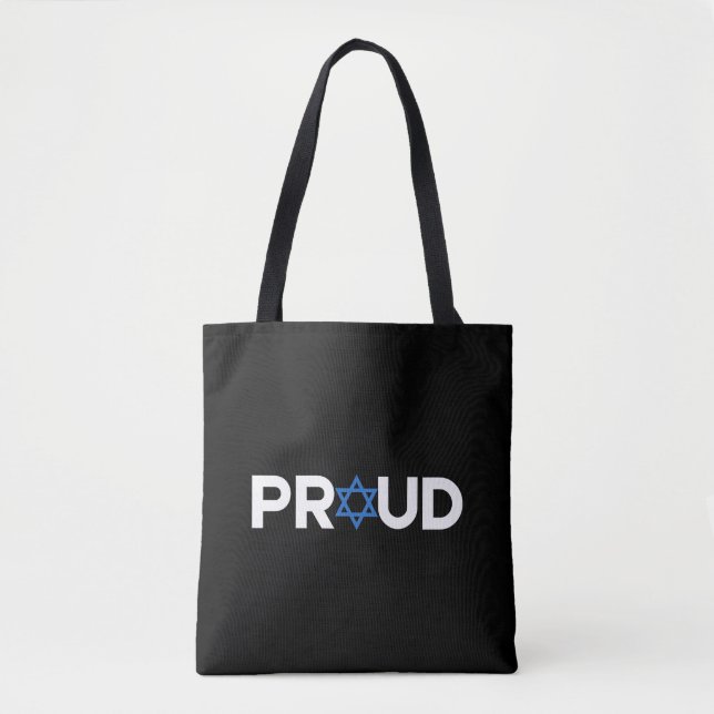 Proud Jewish Hebrew Holiday Proud Jew Religious  Tote Bag (Front)