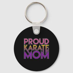 Proud Karate Mum Martial Arts Gift Key Ring