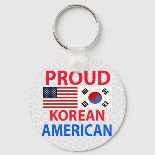 Proud Korean American Key Ring