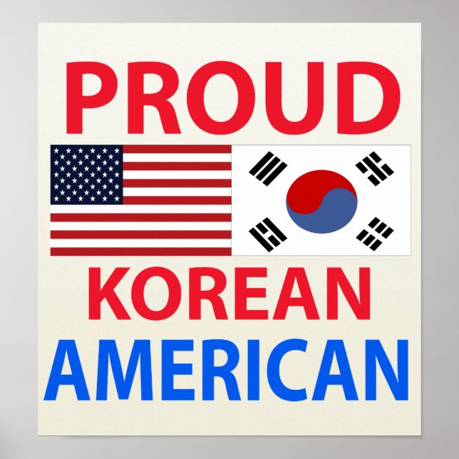 Proud Korean American Poster (Front)