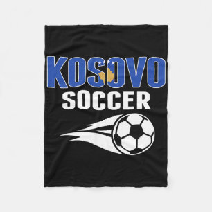 Proud Kosovo Soccer Fans Jersey - Kosovan Footll L Fleece Blanket