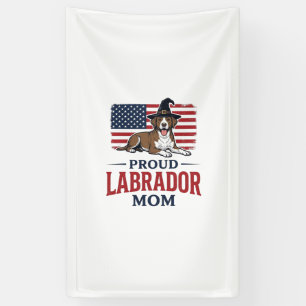 Proud Labrador Mum Patriotic Dog Halloween Shirt D Banner