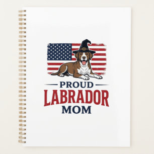 Proud Labrador Mum Patriotic Dog Halloween Shirt D Planner