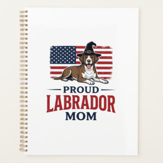 Proud Labrador Mum Patriotic Dog Halloween Shirt D Planner