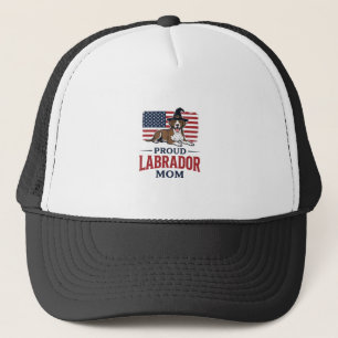 Proud Labrador Mum Patriotic Dog Halloween Shirt D Trucker Hat