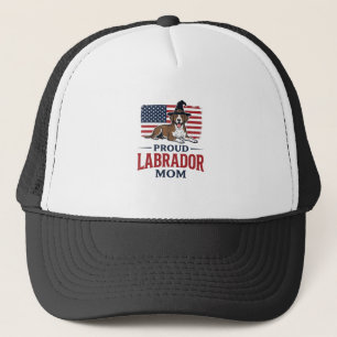 Proud Labrador Mum Patriotic Dog Halloween Shirt D Trucker Hat