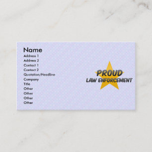 Proud Law Enforcement Business Card