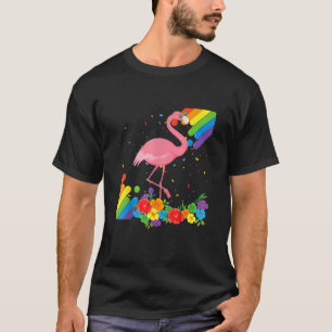 Proud Lgbt Gay Flamingo Pride Flag Rainbow Lgbtq L T-Shirt
