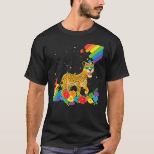 Proud Lgbt Gay Panther Pride Flag Rainbow Lgbtq Le T-Shirt