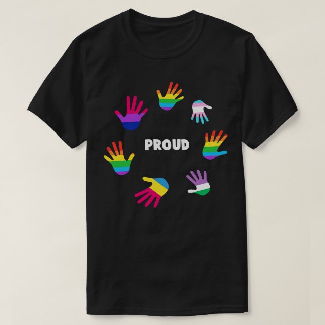 Proud LGBT Gay Pride Tee LGBTQ Supporter Gift Prid (Design Front)