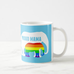 Proud LGBT Mama Elephant Coffee Mug