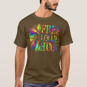 Proud LGBTQ Free Lollie Hugs LGBT Pride Month sunf T-Shirt