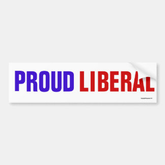 Proud Liberal Bumper Sticker