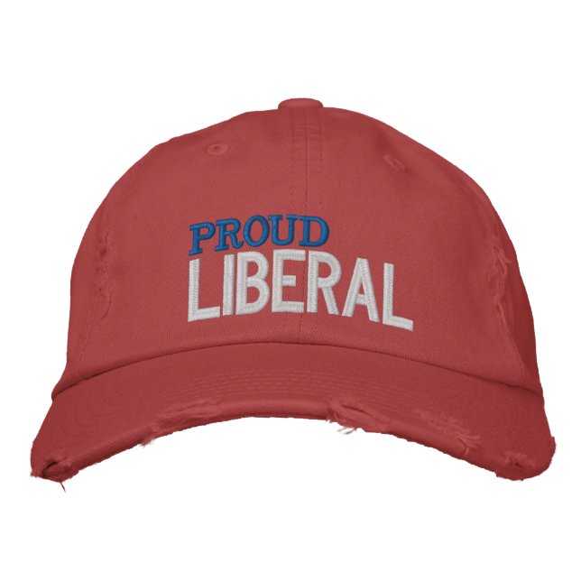Proud Liberal Embroidered Hat (Front)