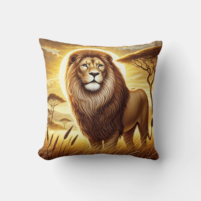 Proud Lion Cushion (Front)