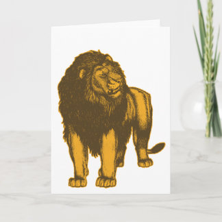 Proud  Lion  Greeting Card
