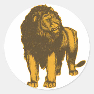 Proud  Lion  Sticker