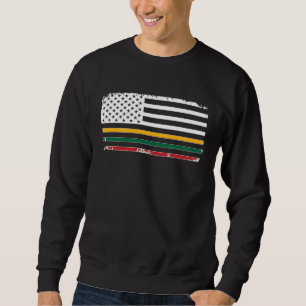 Proud Lithuanian American Flag Lithuania Heritage Sweatshirt