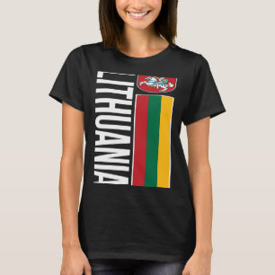 Proud Lithuanian Flag Lithuania Day Lithuanian Roo T-Shirt