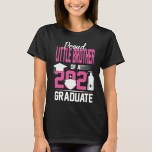 Proud Little Brother of a 2021 Graduate with Face T-Shirt
